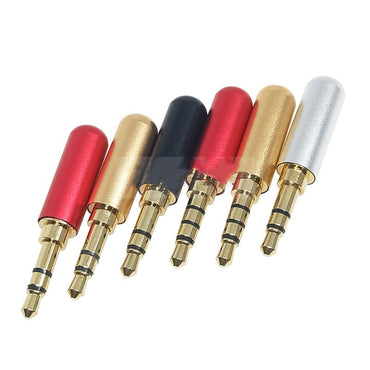 Headphone Stereo Plug Four-Channel Welding Male Head Aux Two-Channel Audio Diy Repair